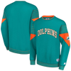 Miami Dolphins Starter Brand Pullover Sweatshirt - Aqua