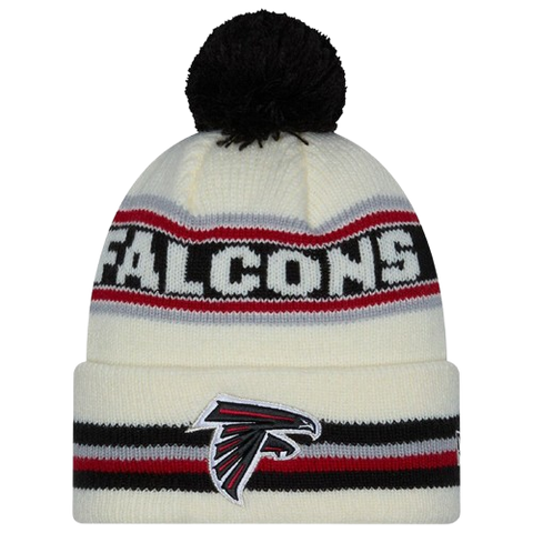Atlanta Falcons New Era Cuffed Knit Toque with Pom – Cream