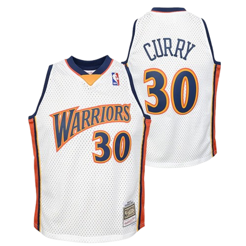 Youth Fit Steph Curry Golden State Warriors Mitchell & Ness '09/10 Hardwood Classic Jersey - White