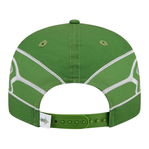 Seattle Seahawks Helmet Logo New Era 9Fifty NFL Rivalries Collection - Lime Green