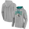 Miami Dolphins Vintage Logo Fanatics Label Maker Pullover Hoodie - Gray