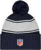 Dallas Cowboys Sideline Cuffed Knit Toque with Pom  - Navy