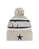 Dallas Cowboys Sideline Cuffed Knit Toque with Pom  - Grey