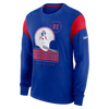 New England Patriots Nike Slub Rewind Playback Helmet Long Sleeve Shirt - Blue