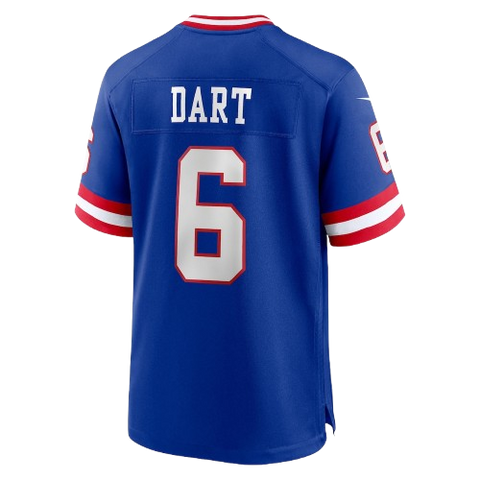 New York Giants Jaxson Dart Alternate 2 Nike Game Jersey - Blue