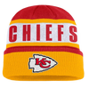 Kansas City Chiefs Fanatics Oskie Cuffed Knit Toque - Red & Yellow