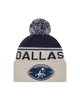 Dallas Cowboys Sideline Cuffed Knit Toque with Pom - Historic