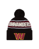 Washington Commanders Sideline Cuffed Knit Toque with Pom – Black
