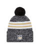 New Orleans Saints Sideline Cuffed Knit Toque with Pom  - Heather