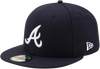 Atlanta Braves New Era 59FIFTY Pro Fit Hat - Black