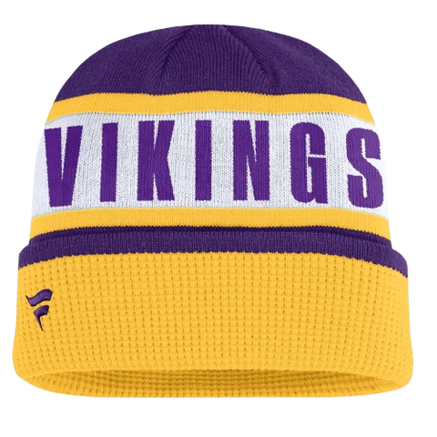 Minnesota Vikings Fanatics Oskie Cuffed Knit Toque -Yellow