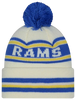 Los Angeles Rams New Era Cuffed Knit Toque with Pom – Cream