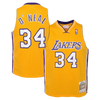 Youth Fit Shaquille O'Neal Los Angeles Lakers Mitchell & Ness '99/00 Hardwood Classic Jersey - Gold