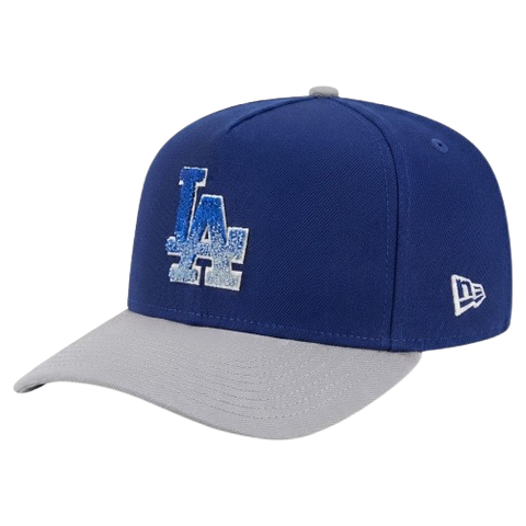 Los Angeles Dodgers Chenille Gradient A-Frame 9FORTY Adjustable - Blue/Gray