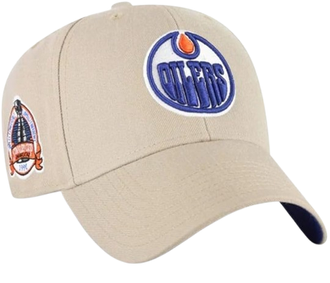 Edmonton Oilers Sure Shot 47 MVP Hat - Khaki