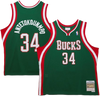 Milwaukee Bucks Giannis Antetokounmpo Mitchell & Ness Vintage Jersey ('13/'14) - Hunter Green