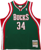 Milwaukee Bucks Giannis Antetokounmpo Mitchell & Ness Vintage Jersey ('13/'14) - Hunter Green