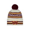 Washington Commanders New Era Cuffed Knit Toque with Pom – Cream