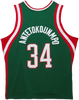 Milwaukee Bucks Giannis Antetokounmpo Mitchell & Ness Vintage Jersey ('13/'14) - Hunter Green