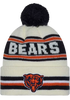 Chicago Bears New Era Cuffed Knit Toque with Pom – Cream