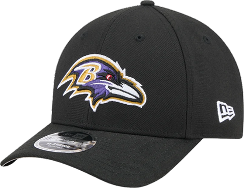 Baltimore Ravens M-Crown 9FORTY Adjustable One Size Hat - Black
