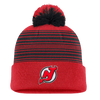 New Jersey Devils Fanatics Spirit Cuffed Knit Toque with Pom - Red