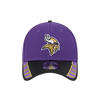 Minnesota Vikings New Era 39THIRTY Visor Hit 2.0 Stretch Fit - Purple
