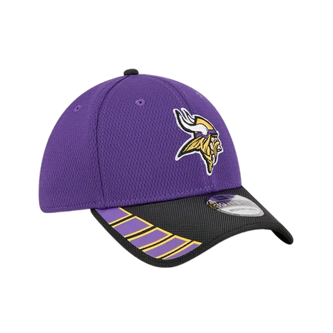 Minnesota Vikings New Era 39THIRTY Visor Hit 2.0 Stretch Fit - Purple