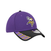 Minnesota Vikings New Era 39THIRTY Visor Hit 2.0 Stretch Fit - Purple