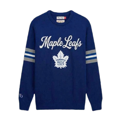 Toronto Maple Leafs Mitchell & Ness Head Coach Sweater - Navy