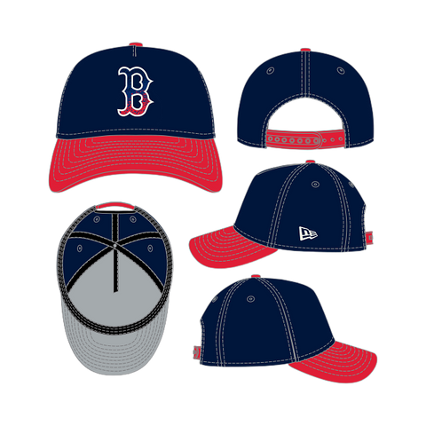 Boston Red Sox Gradient A-Frame 9FORTY Adjustable - Midnight Navy/Red