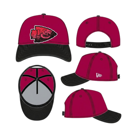 Kansas City Chiefs Gradient A-Frame 9FORTY Adjustable - Red/Black