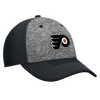 Philadelphia Flyers Top Shelf Stretch Fit Hat - Heather Gray & Black