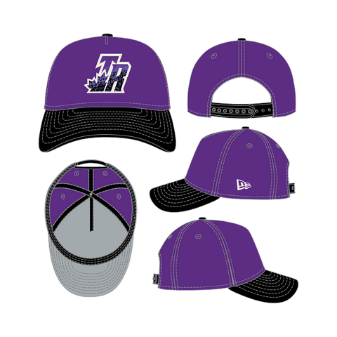 Toronto Raptors Gradient A-Frame 9FORTY Adjustable - Purple/Black