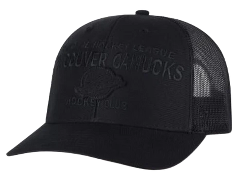 Vancouver Canucks Skate Logo '47 Brand Trucker Hat - Black