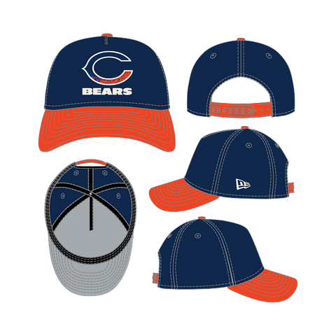 Chicago Bears Gradient A-Frame 9FORTY Adjustable - Midnight Navy/Orange