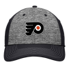 Philadelphia Flyers Top Shelf Stretch Fit Hat - Heather Gray & Black