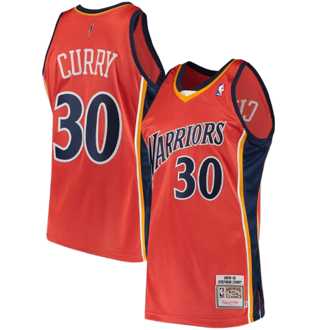 Golden State Warriors Steph Curry Mitchell & Ness Vintage Jersey ('09/'10) - Orange