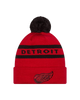 Detroit Red Wings New Era Cuffed Knit Toque with Pom – Red
