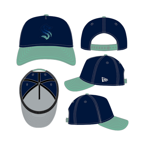 Seattle Kraken Gradient A-Frame 9FORTY Adjustable - Navy/Teal