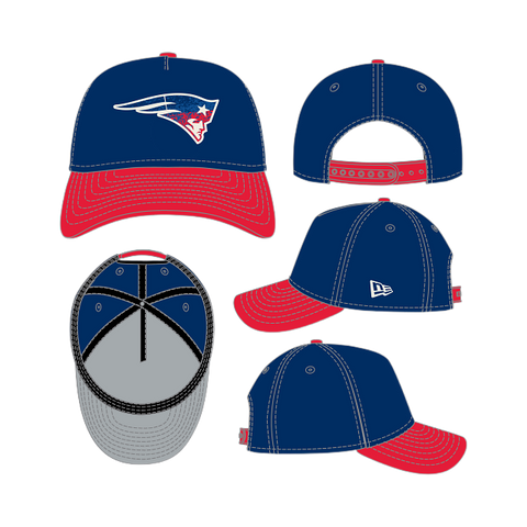 New England Patriots Gradient A-Frame 9FORTY Adjustable - Blue/Red