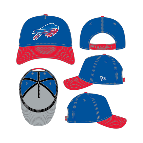 Buffalo Bills Gradient A-Frame 9FORTY Adjustable - Blue/Red
