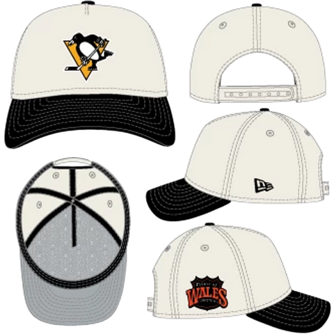 Pittsburgh Penguins New Era 9FORTY A-Frame Snapback - Two-Tone