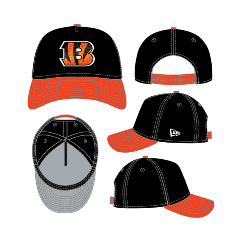 Cincinnati Bengals Gradient A-Frame 9FORTY Adjustable - Black/Orange