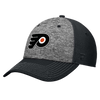 Philadelphia Flyers Top Shelf Stretch Fit Hat - Heather Gray & Black