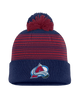 Colorado Avalanche Fanatics Spirit Cuffed Knit Toque with Pom - Navy