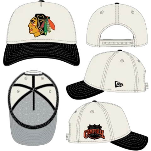 Chicago Blackhawks New Era 9FORTY A-Frame Snapback - Two-Tone