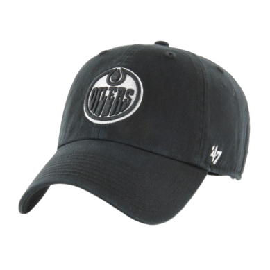 Edmonton Oilers '47 Brand Clean Up Hat - Black & White