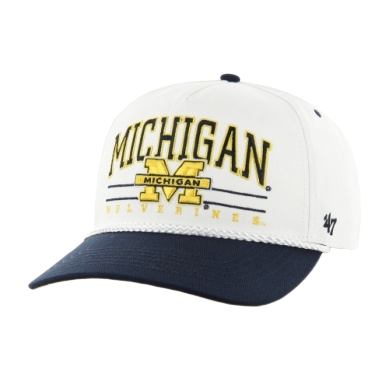 Michigan Wolverines '47 Roscoe Hitch Hat - White