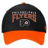 Philadelphia Flyers Fundamental 2-Tone Stretch Fit Hat - Black & Orange